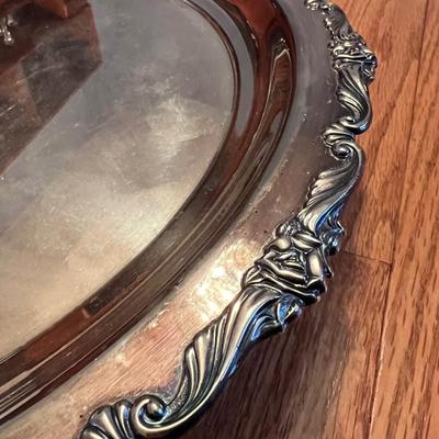 Silverplated Punchbowl, Cups, Tray & Ladle