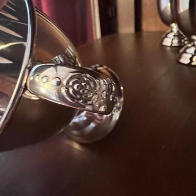 Silverplated Punchbowl, Cups, Tray & Ladle