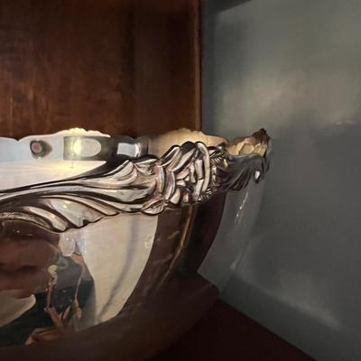 Silverplated Punchbowl, Cups, Tray & Ladle