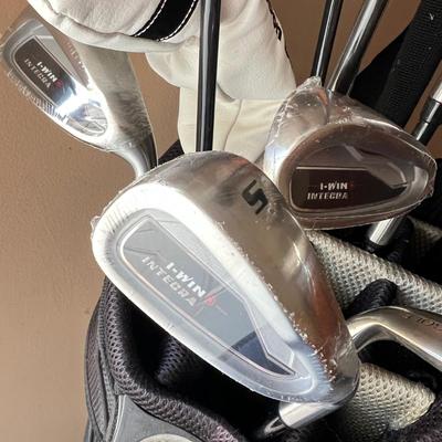 Master Grip Golf Bag & Assorted Clubs