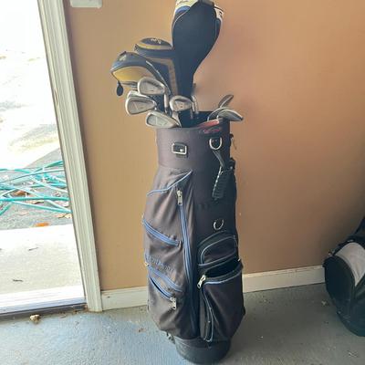 Caddy Daddy Golf Bag & Assorted Clubs