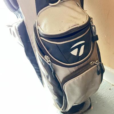 Taylor Made Golf Bag & Assorted Clubs