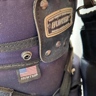 Hunter Golf Bag & Assorted Golf Clubs