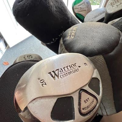 Hunter Golf Bag & Assorted Golf Clubs