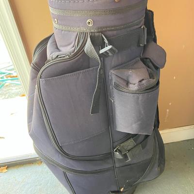 Hunter Golf Bag & Assorted Golf Clubs