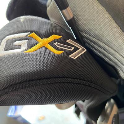 Hunter Golf Bag & Assorted Golf Clubs