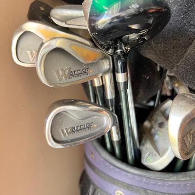 Hunter Golf Bag & Assorted Golf Clubs