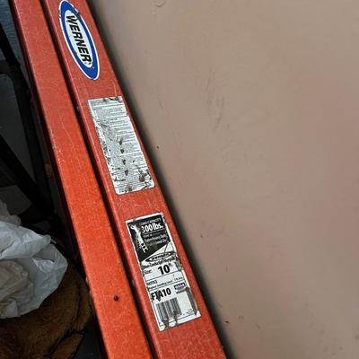Lot of 2 Ladders - Werner 10", Werner 20" Extension Ladder