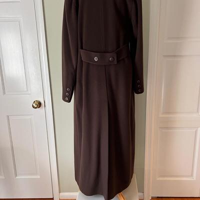 High End Designer Fleurette Italian Cashmere Womens Coat Sz 10