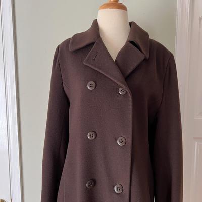 High End Designer Fleurette Italian Cashmere Womens Coat Sz 10