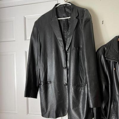 Lot of 3 Men's Leather Jackets - Wilson, Alfani, Fantasia