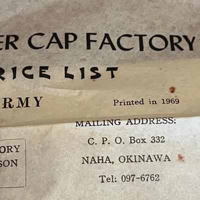 Lot of 4 Vintage Military Hats Caps