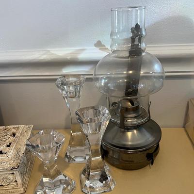 Mixed Decorative Smalls Lot - Boch Villeroy, Sheffield, Blown Glass, Porcelain
