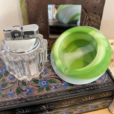 Mixed Decorative Smalls Lot - Boch Villeroy, Sheffield, Blown Glass, Porcelain