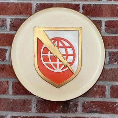 Vintage USA Military Emblem Wall Plaque by Sculptural Promotional Inc.