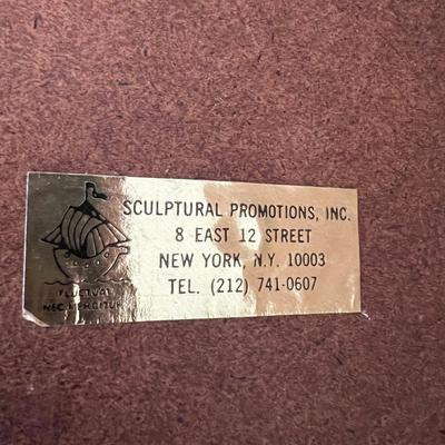 Vintage USA Military Emblem Wall Plaque by Sculptural Promotional Inc.