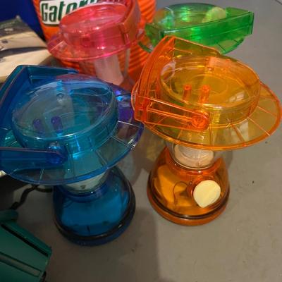 Camping Lot - Coolers, Air Mattress, Lanterns, Folding Chair