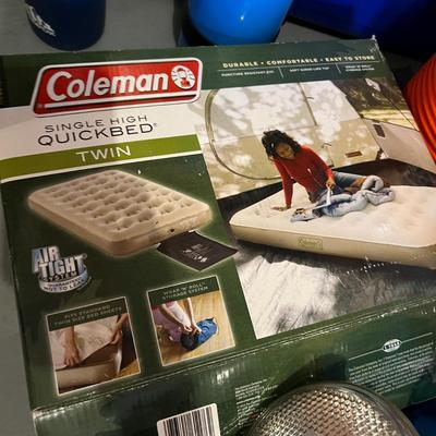 Camping Lot - Coolers, Air Mattress, Lanterns, Folding Chair