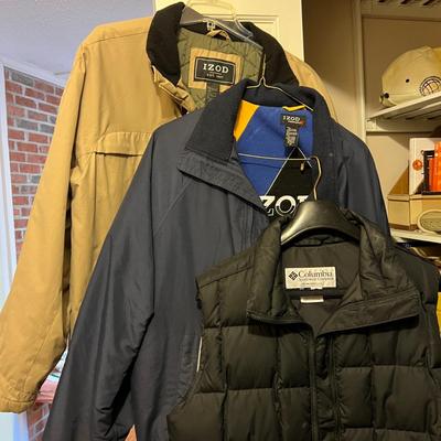 Mixed Outerwear Lot - Michael Kors, Izod, London Fog, Columbia, Jos. A Bank