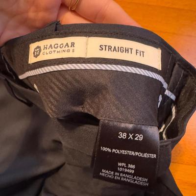 Saddlebred, Haggar Clothing, Jos A Banks plus Other Men’s Dress Pants - men’s sizes 34-38 (GB-DZ)