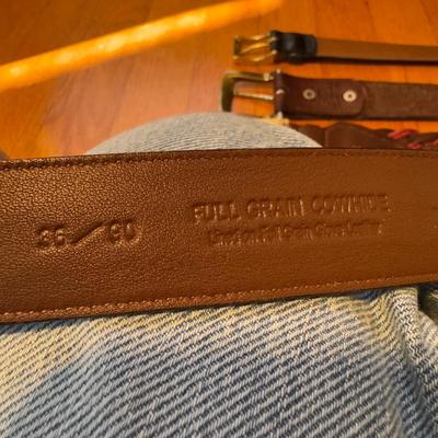 Genuine Leather and Other Belts - Sizes 36-38 (GB-DZ)