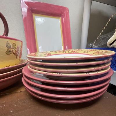 Large Ceramic Pottery set of Royal Doulton Blossom cream & rose