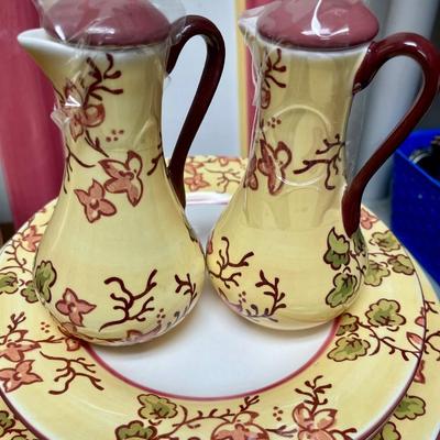 Large Ceramic Pottery set of Royal Doulton Blossom cream & rose