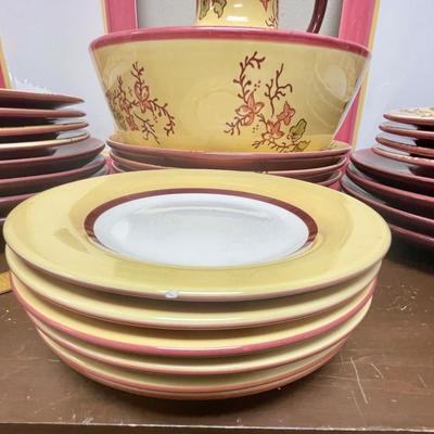 Large Ceramic Pottery set of Royal Doulton Blossom cream & rose