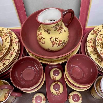 Large Ceramic Pottery set of Royal Doulton Blossom cream & rose