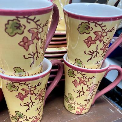 Large Ceramic Pottery set of Royal Doulton Blossom cream & rose