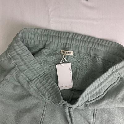 272 New ULLA JOHNSON Charley Fleece Tassel Sage Green Joggers