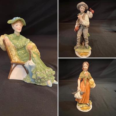 Royal Doulton & B. Merli Porcelain Figurines (DR-RG)
