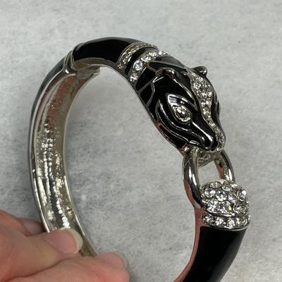 Black Panther hinged bracelet
