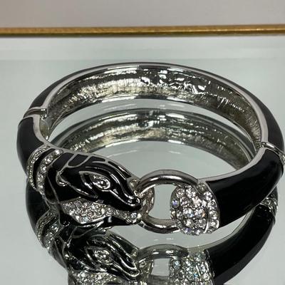 Black Panther hinged bracelet