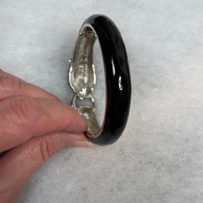 Black Panther hinged bracelet