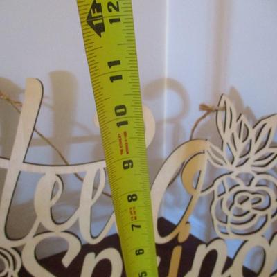 Home Decor Signs 6 - Hello Spring Signs