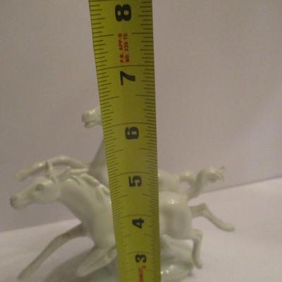 Vintage GDR Frafenthal Porcelain Figurine Horses