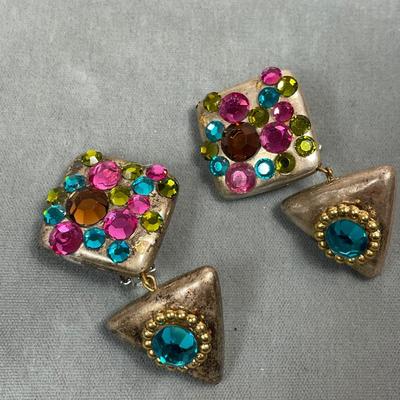 1980’s colorful earrings