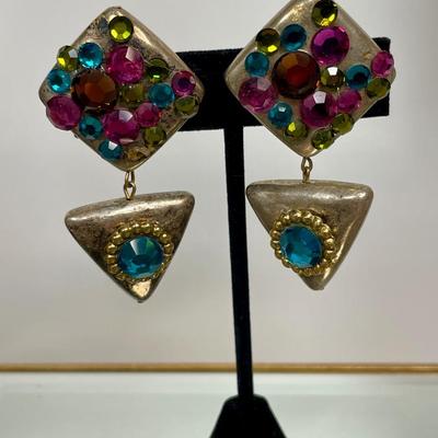 1980’s colorful earrings
