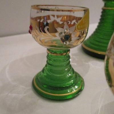 German Roemer Wine Cordial Glasses