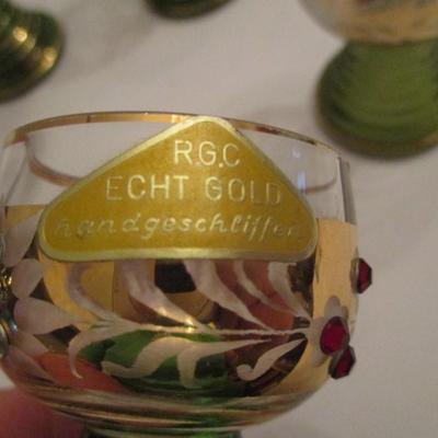 German Roemer Wine Cordial Glasses