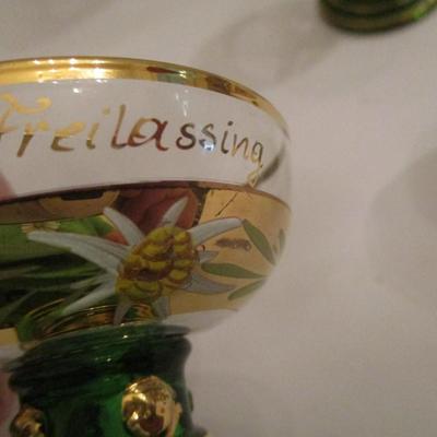 German Roemer Wine Cordial Glasses