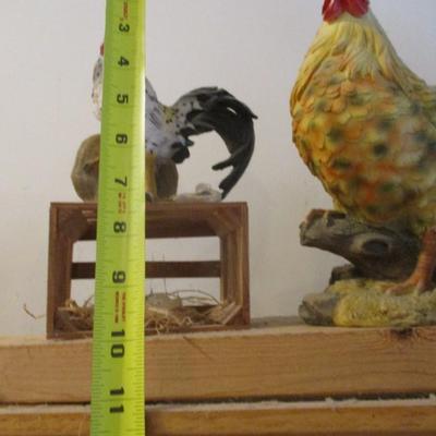 Resin Rooster Figurines