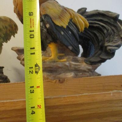Resin Rooster Figurines