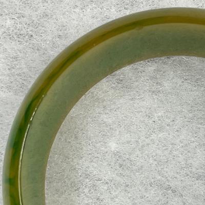 Green marble bakelite bracelet