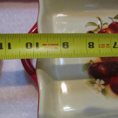 Red Apple Basket Casserole Dishes