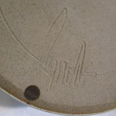 10 1/2" Signed Pottery Pie Dish