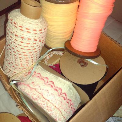 Collection of Sewing Goods: Lace and Edging