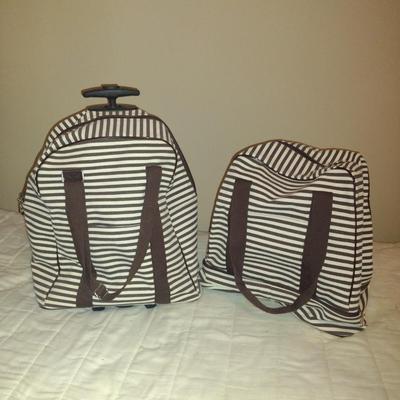 Canvas Luggage- One Has Wheels