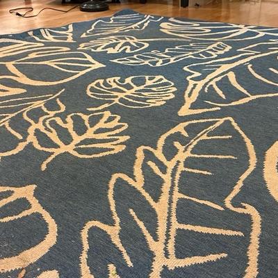 Blue and White Rug
